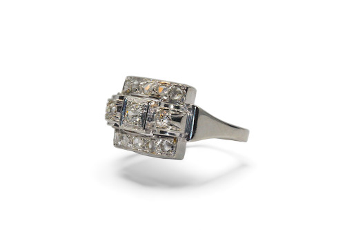 Diamantring Art- Déco