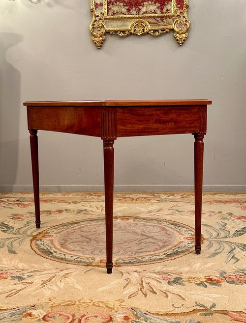 Bureau Plat En Acajou d'Epoque Louis XVI Vers 1780