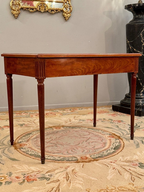 Bureau Plat En Acajou d'Epoque Louis XVI Vers 1780