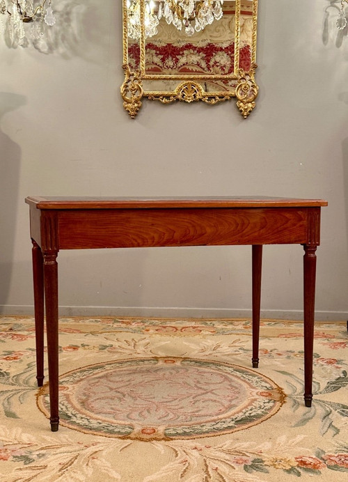 Bureau Plat En Acajou d'Epoque Louis XVI Vers 1780