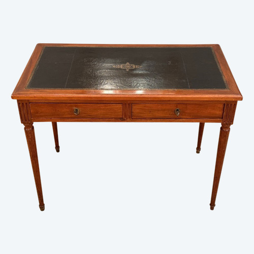 Bureau Plat En Acajou d'Epoque Louis XVI Vers 1780