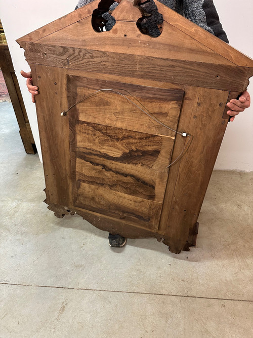 Neo-Renaissance walnut mirror