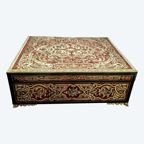 Large Boulle marquetry box