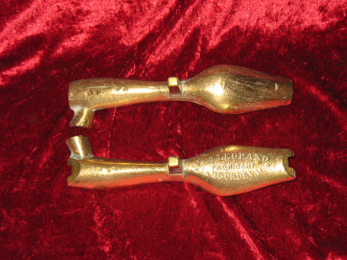 Bronze mould for silver spoon 19th century Louis XVI style medallion model