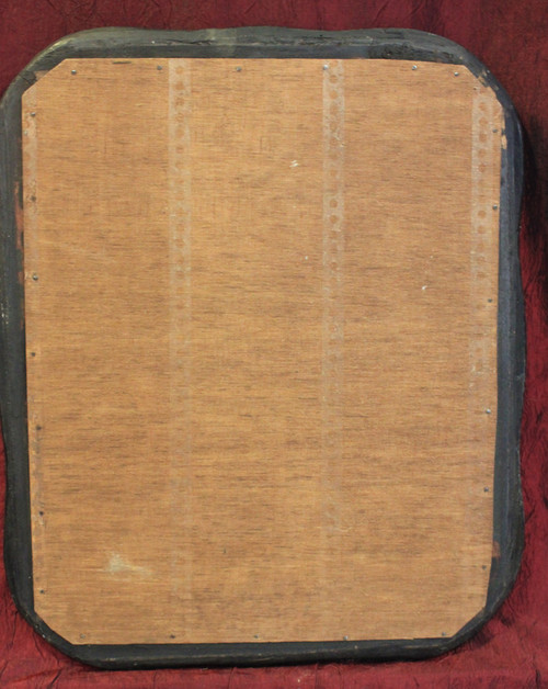 30 X 36 Cm Petit Miroir Ancien Napoléon III, Glace Mercure