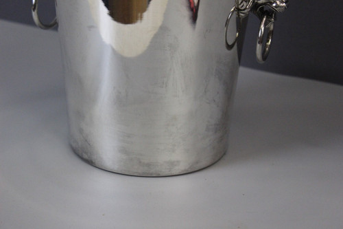 Silver Plated Champagne Bucket With Lions