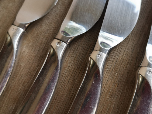 Christofle "Tapio" silver-plated half-cutlery set, 24 pieces (6 individual place settings)