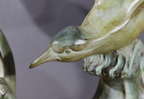 Wichtiges Regulativ "Les Mouettes", I.Rochard zugeschrieben, Art Déco - 1940