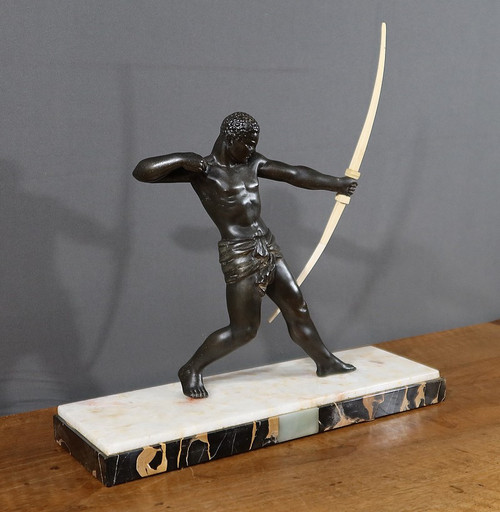 Sculpture en Régule, « L’Archer Nubien » – 1930
