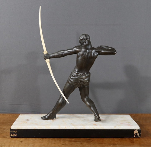 Sculpture en Régule, « L’Archer Nubien » – 1930