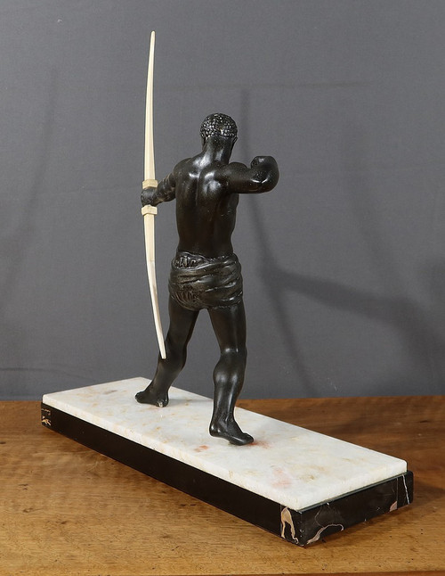 Sculpture en Régule, « L’Archer Nubien » – 1930