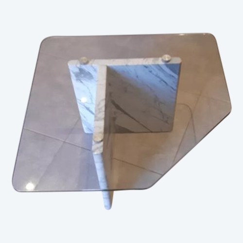 Tavolino in marmo di Carrara