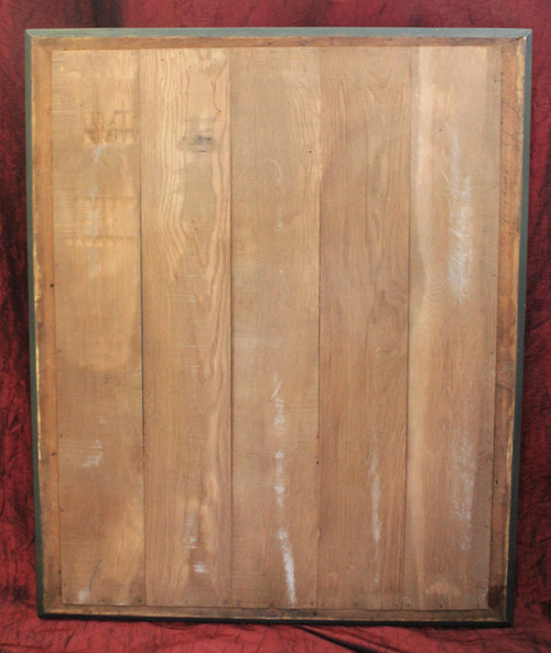 83 X 102 Cm, Antikspiegel Rechteckig, Rosendekor, Blattgold