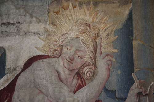 Importante tapisserie, Apollon Et Cupidon, Atelier du Faubourg St Marcel, vers 1635-1650