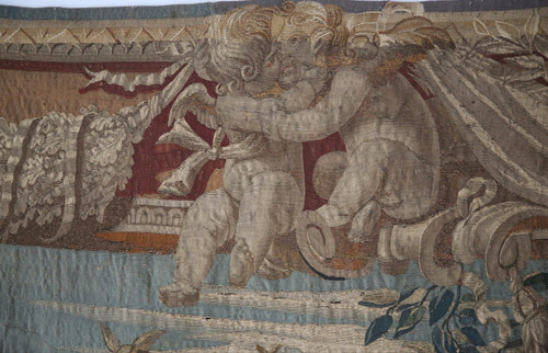Importante tapisserie, Apollon Et Cupidon, Atelier du Faubourg St Marcel, vers 1635-1650