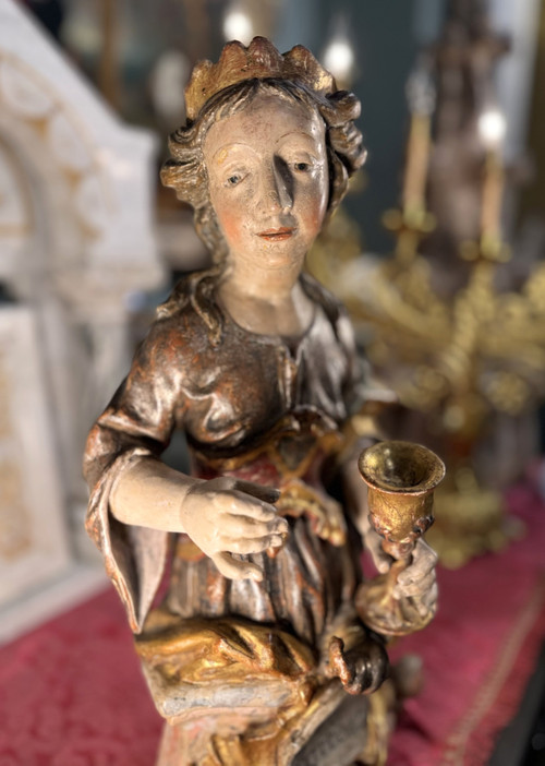 Representation Of Saint Barbara - Circa 1750