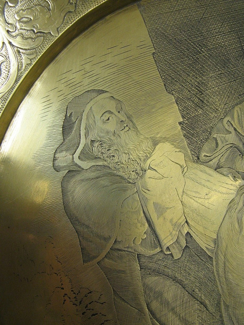 Suzanne Et Les Vieillards De Rubens Cuivre Ciselé XIXe. 