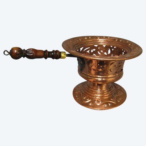 Réchaud De Table, à Braise, En Cuivre. XVIIIe 