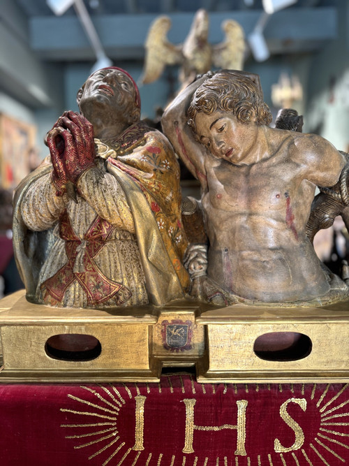 Doppio busto reliquiario - Fine del XVII secolo