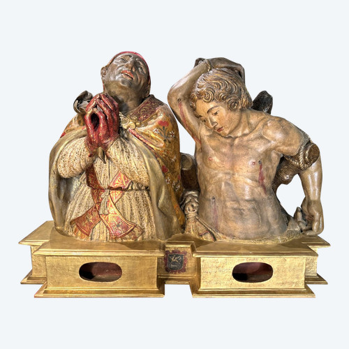 Doppio busto reliquiario - Fine del XVII secolo