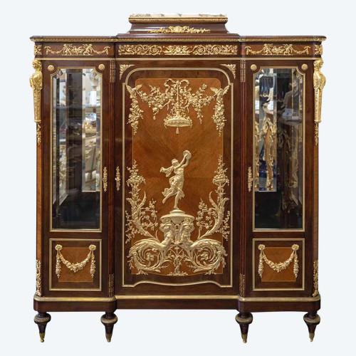 Attribuée à François Linke Une Vitrine De Style Louis XVI époque 19ème Siècle