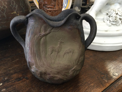 Kleine Vase aus Sandstein aus Montigny sur Loing