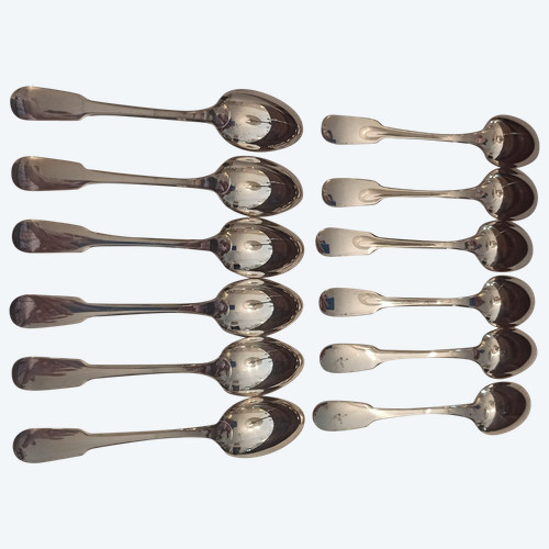 12 Christofle Cluny teaspoons