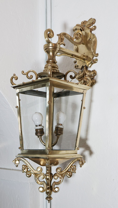 Bronze Portico Lantern Late 19th Century