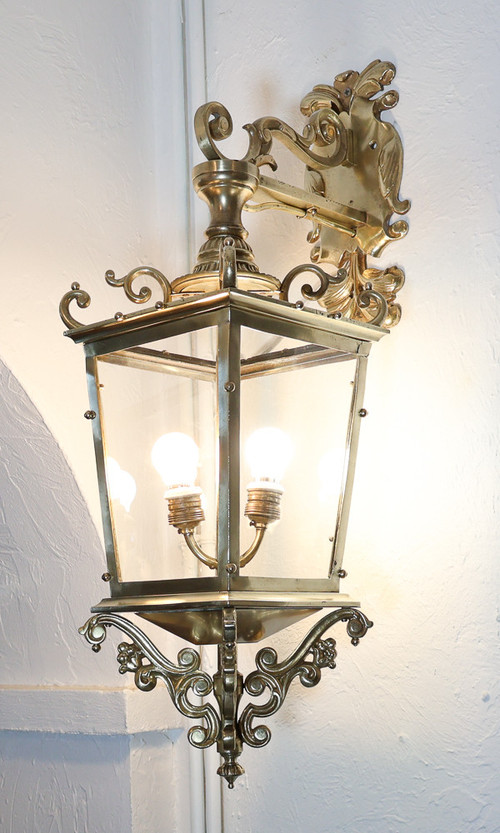 Bronze Portico Lantern Late 19th Century