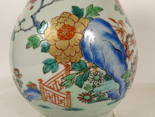 Verseuse Couverte Porcelaine Chine Compagnie Indes Famille Verte Kangxi 18è
