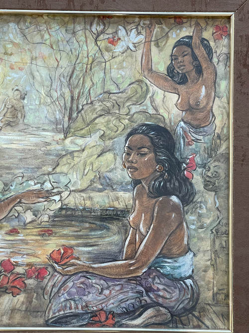 Women in Bali, Jean LE MAYEUR DE MEPRES (1880-1958), circa 1940