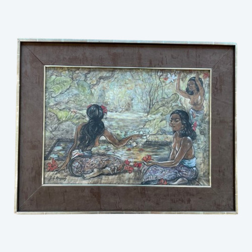 Women in Bali, Jean LE MAYEUR DE MEPRES (1880-1958), circa 1940
