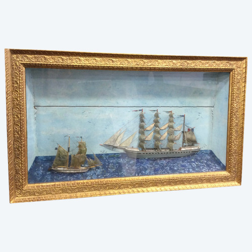Grand diorama XIXe 
