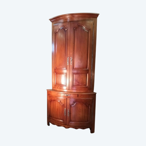 Grande armadio angolare d'epoca Luigi XV XVIII secolo
