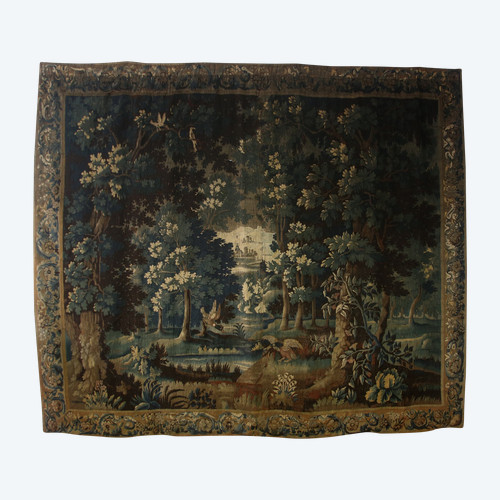 Aubusson tapestry, Greenery with birds, 18th century