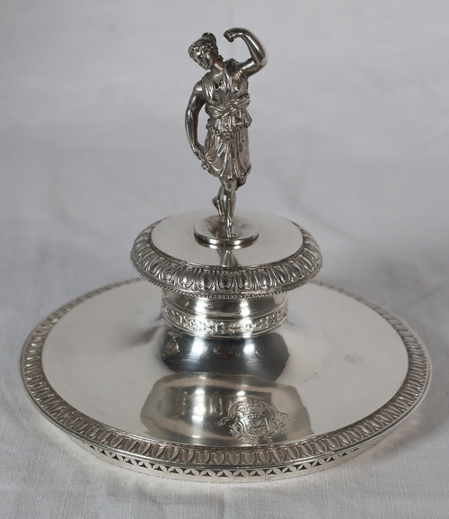  Solid silver confiturier from the Empire period