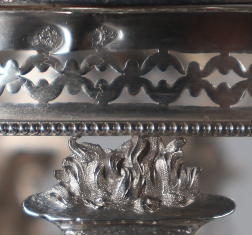  Solid silver confiturier from the Empire period