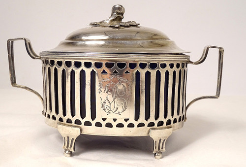 Louis XVI silver sugar bowl Fermiers Généraux Paris Leguay 18th century