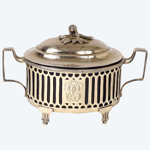 Louis XVI silver sugar bowl Fermiers Généraux Paris Leguay 18th century