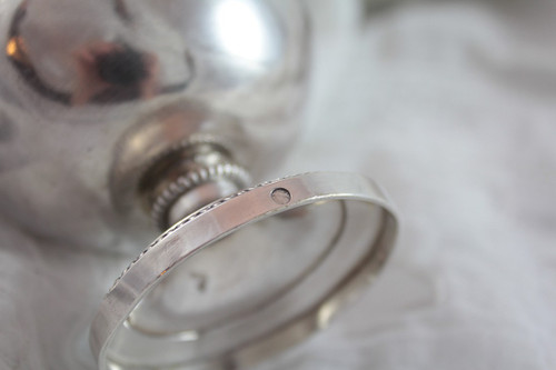 Tazza e piattino in argento massiccio, marchio 'Vieillard', grande garanzia Parigi (1819-1838)