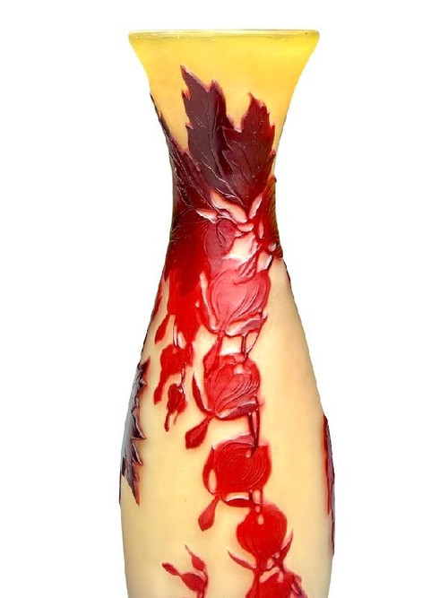 Vaso grande Emile Gallé "Cuore di Maria"