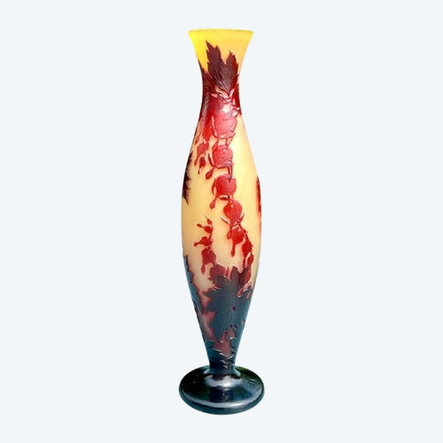 Vaso grande Emile Gallé "Cuore di Maria"