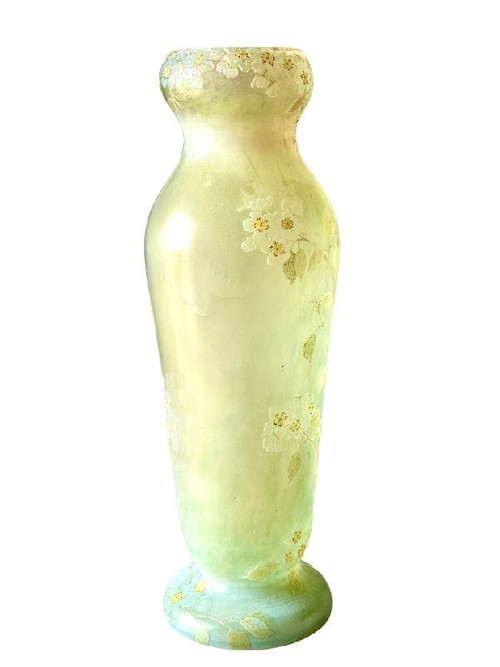 Legras Monumental Vase "Fleurs De Pommier"