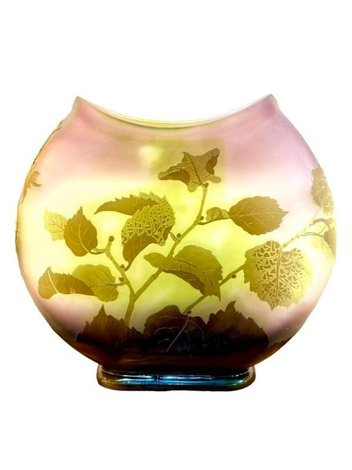 Emile Gallé Vase “Aux Noisettes”