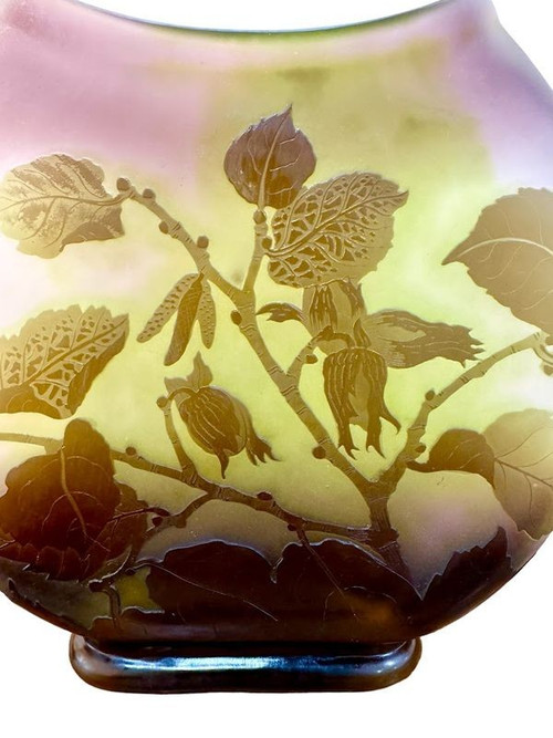 Emile Gallé Vase “Aux Noisettes”