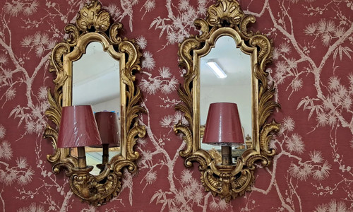 Paire d appliques XIX 78cm x 38 cm