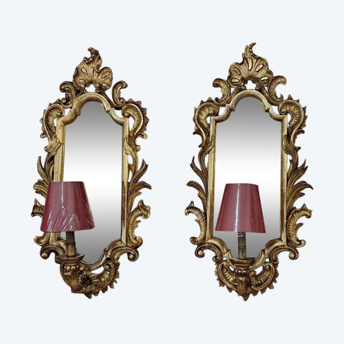 Paire d appliques XIX 78cm x 38 cm