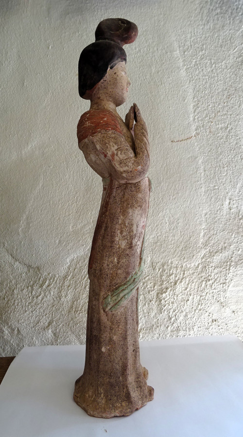 Statuetta in terracotta, Cina
