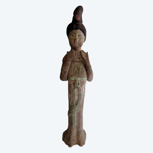Statuetta in terracotta, Cina