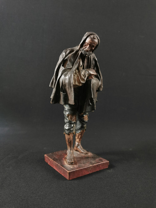 Santons En Terre Cuite, Mendiants